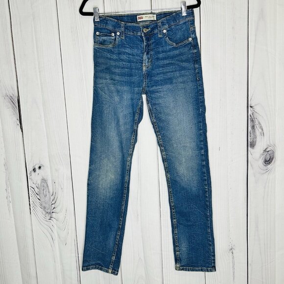 Levi's Boys 502 Regular Taper Jeans Sz 18R (29 x 31) Adjustable Stretch Denim - Picture 1 of 10